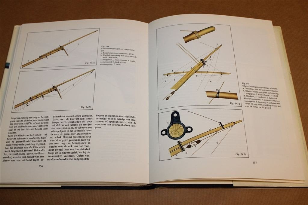 Masten, Blokken & Tuigage van Oude Zeilschepen, Gebruikt, -, Kaart, Foto of Prent, -