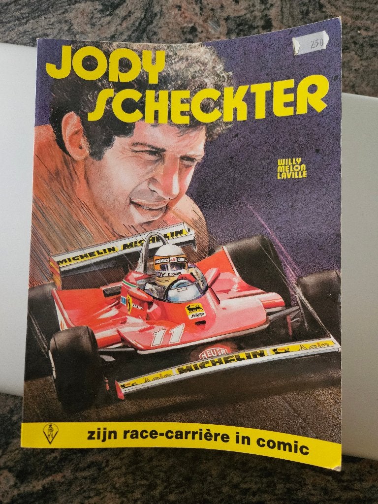 Jody Scheckter. zijn F1-carriëre in stripverhaal, Gelezen, Eén stripboek, De Vrijbuiter, Ophalen of Verzenden