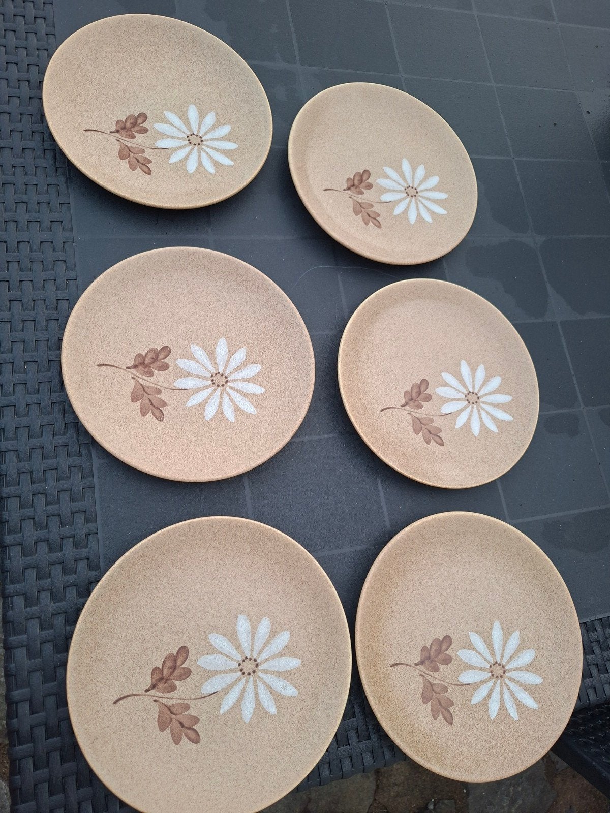 Set van 6 vintage faience borden - St. Amand Autumne 1712, Antiek en Kunst, Ophalen of Verzenden