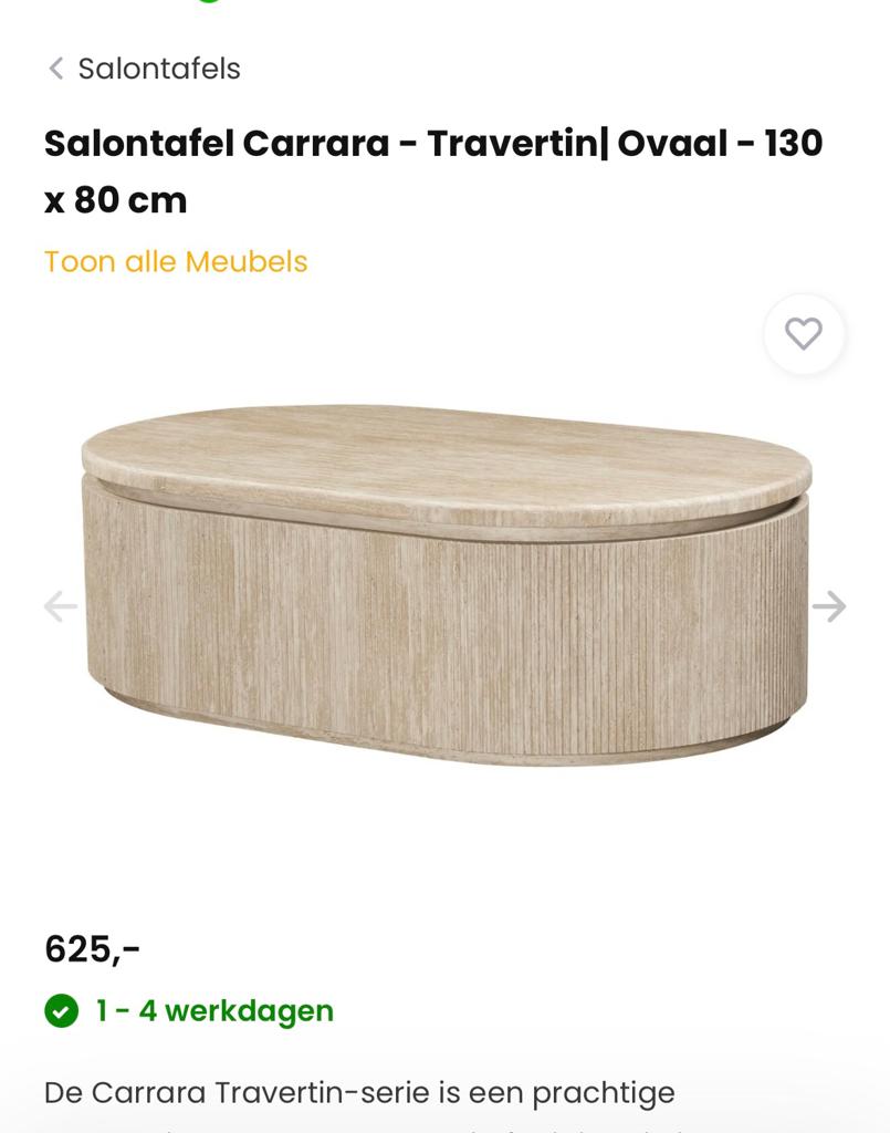 Japandi tafel beige 130x 80 cm—> zie omschrijving, Ophalen, Gebruikt, 125 cm of meer, 75 tot 100 cm
