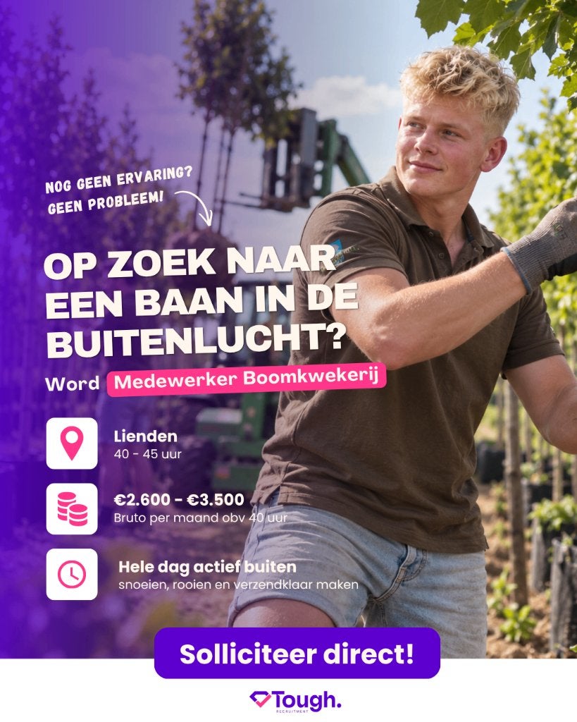 Medewerker Boomkwekerij, Overige uren, Overige niveaus, Starter, Overige vormen