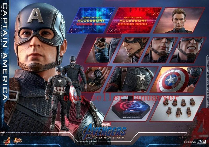 Hot Toys Captain America Avengers Endgame Figuur, Ophalen of Verzenden, Zo goed als nieuw
