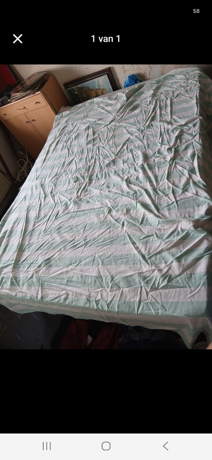 Boxspring twijfelaar, Gebruikt, Ophalen of Verzenden, Twijfelaar, 120 cm