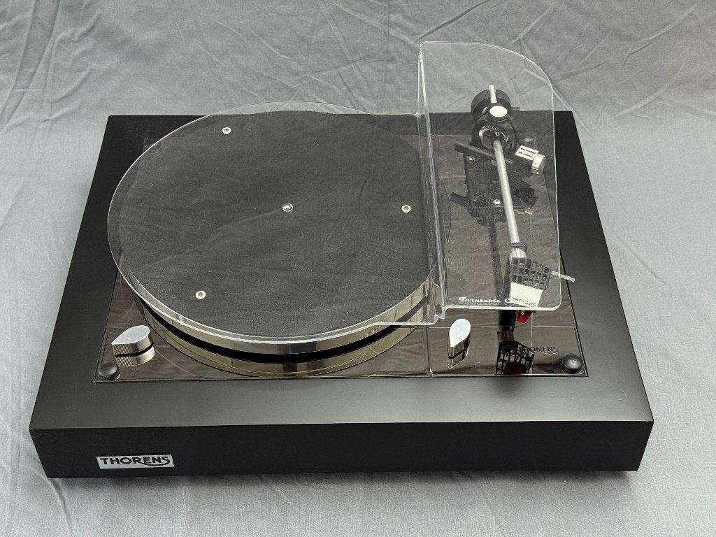 Thorens TD-160 Zwart met Ortofon 2M Red, Ophalen, Zo goed als nieuw, Platenspeler, Thorens