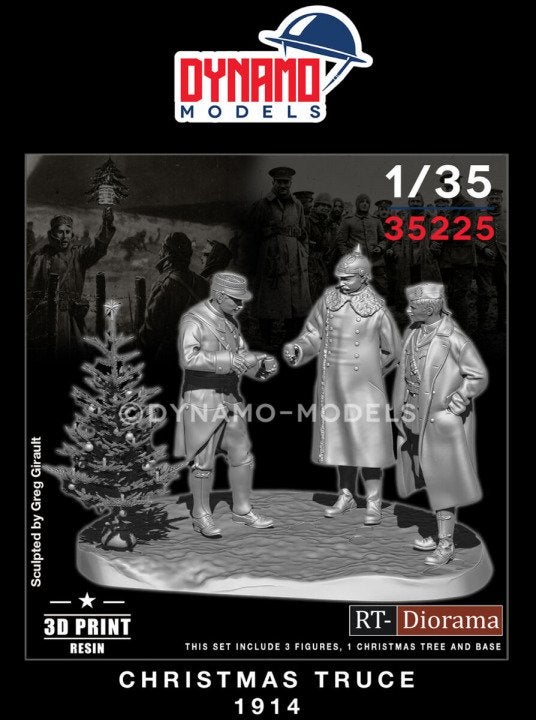 D-193,DYNAMO MODELS 1-35,NO,35225,Christmas Truce 1914, Hobby en Vrije tijd, Ophalen of Verzenden, Nieuw, 1:35 tot 1:50