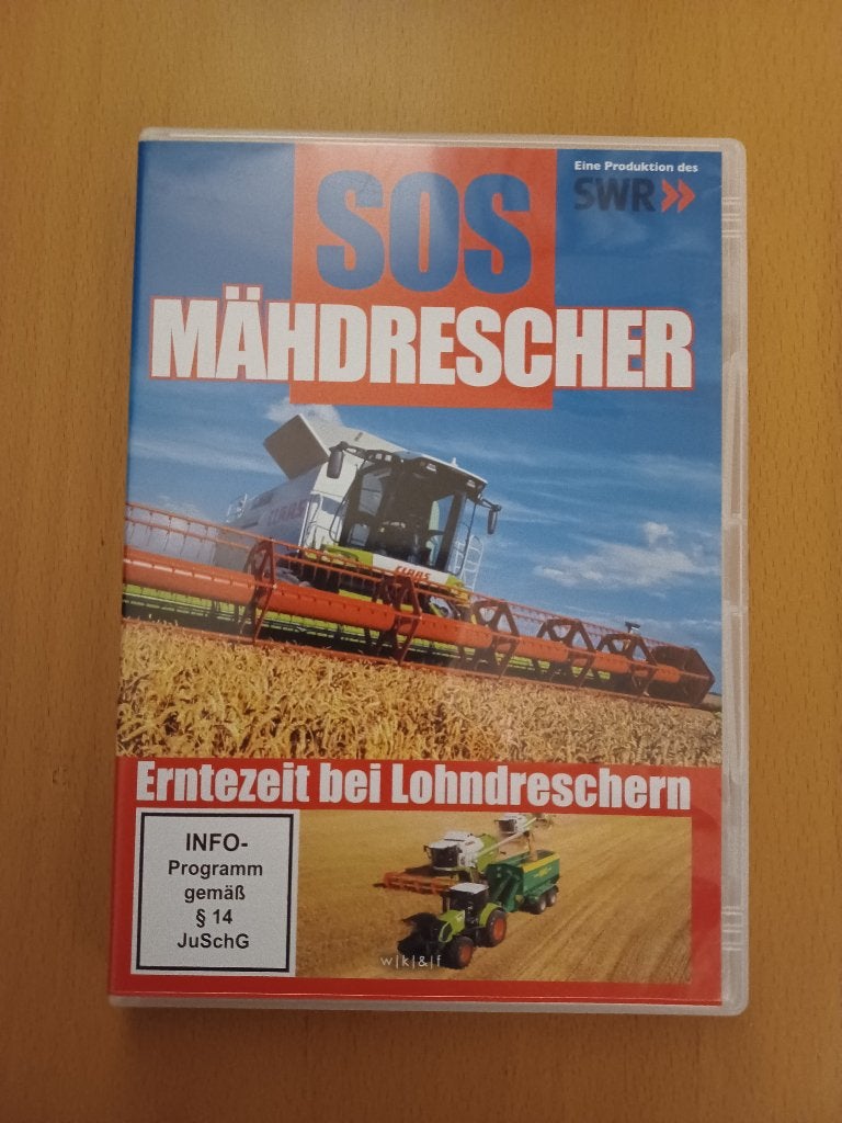 DVD SOS Maaidorser in oogsttijd bij loonwerkers, Alle leeftijden, Ophalen of Verzenden, Gebruikt, Duits
