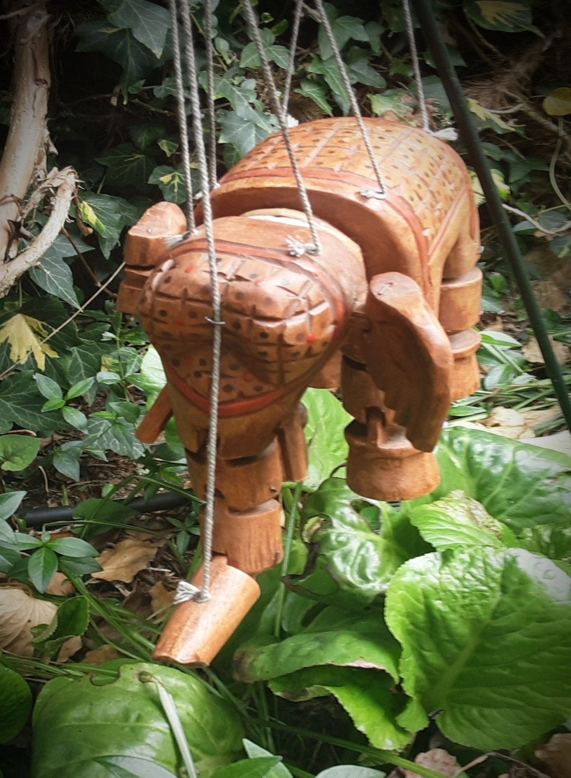 olifant marionet in uitstekende conditie Top, Ophalen of Verzenden