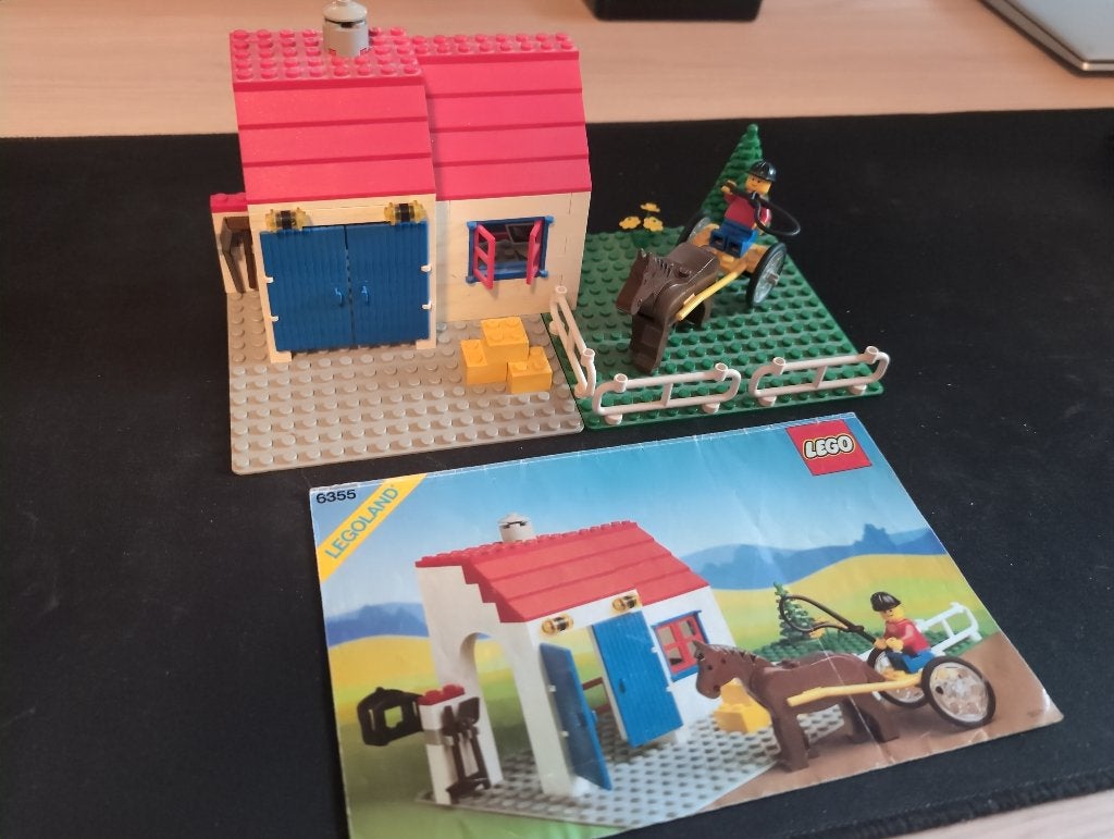 Lego 6355 Derby Trotter / Paardenstal (Classic Town), Gebruikt, Overige thema's, Lego, Ophalen of Verzenden