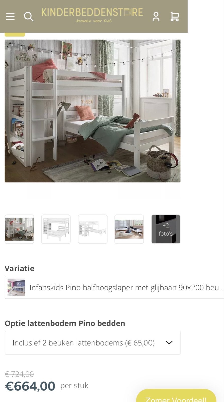 Hoek/L-stapelbed 2x 90x200 met boekenkast, deelbaar, Ophalen, Gebruikt, 90 cm, Tweepersoons