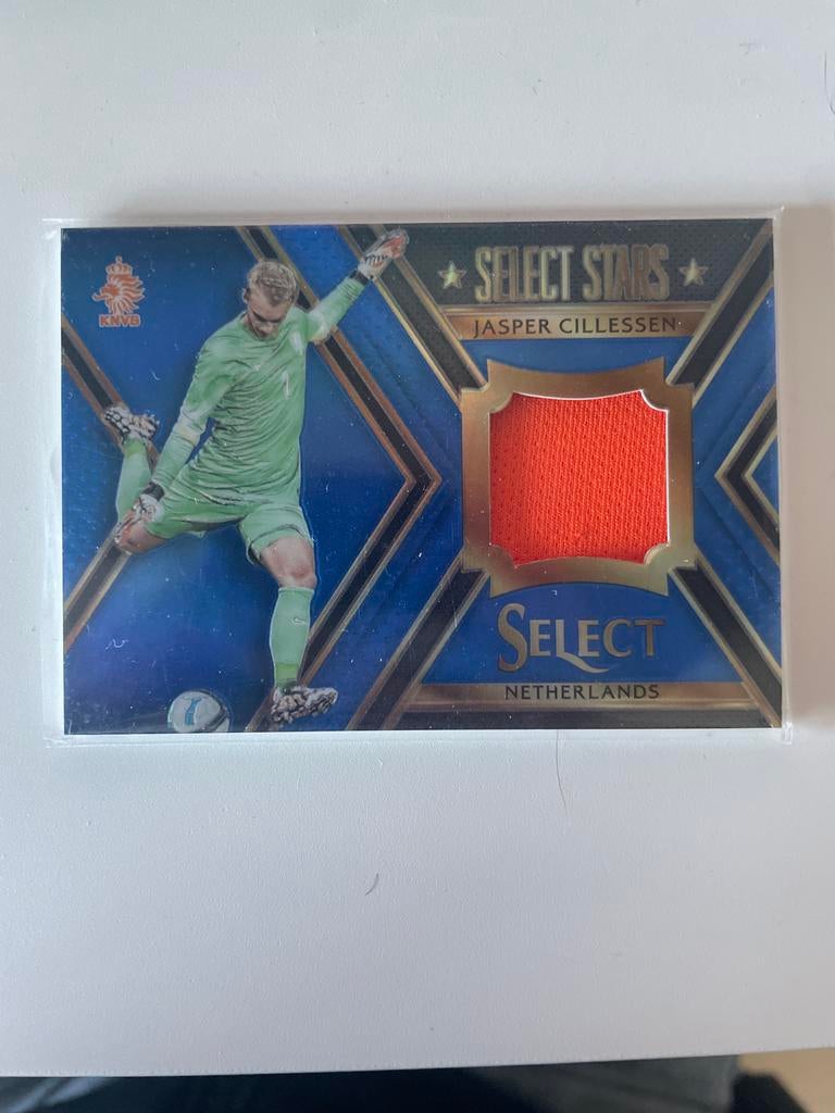 Jasper Cillessen Memorabilia Blue Prizm /99 - 2015-16 Panini, Verzamelen, Sportartikelen en Voetbal, Spelerskaart, Overige sporten