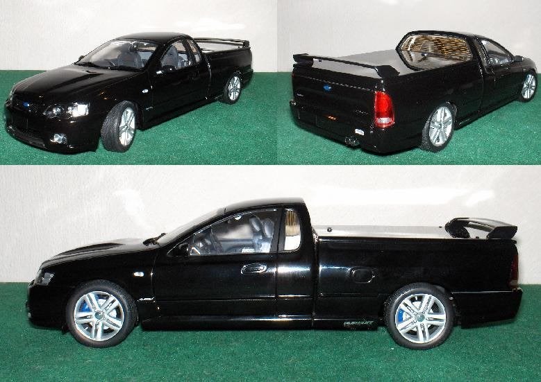 1/18 Ford BA Falcon FPV Pursuit Ute -Biante Silhouette Black, Ophalen of Verzenden, Nieuw, Auto, Overige merken