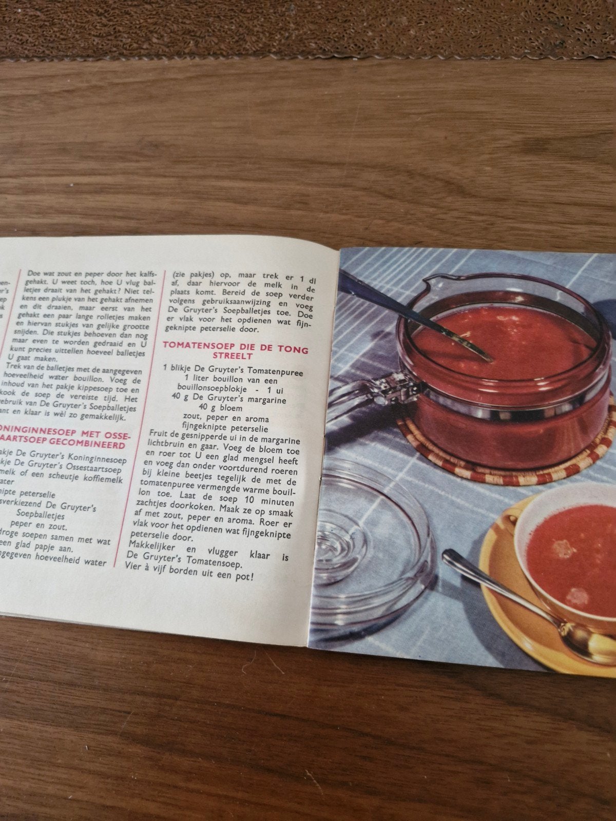 De Gruyter's Receptenboekje - Speciale Gerechten, Gelezen, Ophalen of Verzenden, De Gruyter's, Voorgerechten en Soepen