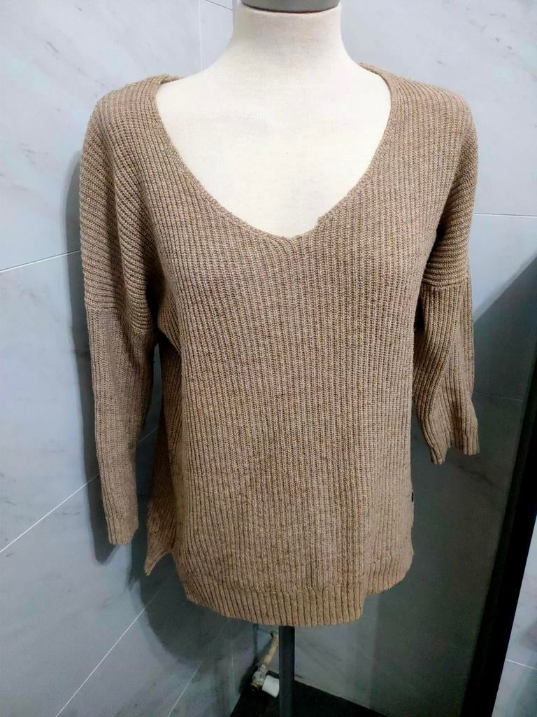 L.O.G.G. H&M Trui Dames Maat M, Kleding | Dames, Truien en Vesten, Gedragen, Maat 38/40 (M), Beige, Ophalen of Verzenden
