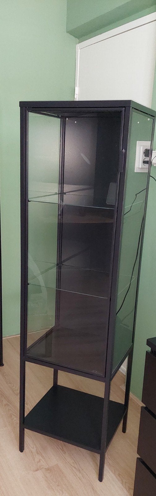 IKEA Rudsta vitrinekast 42x77x155 cm, Huis en Inrichting, Kasten | Vitrinekasten, Ophalen, Met deur(en), 50 tot 100 cm, Zo goed als nieuw