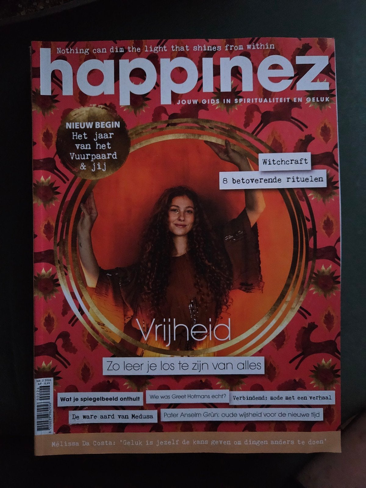 Happinez Magazine - Vrijheid, Medusa, Witchcraft, Ophalen of Verzenden, Zo goed als nieuw, Lichaam en Geest