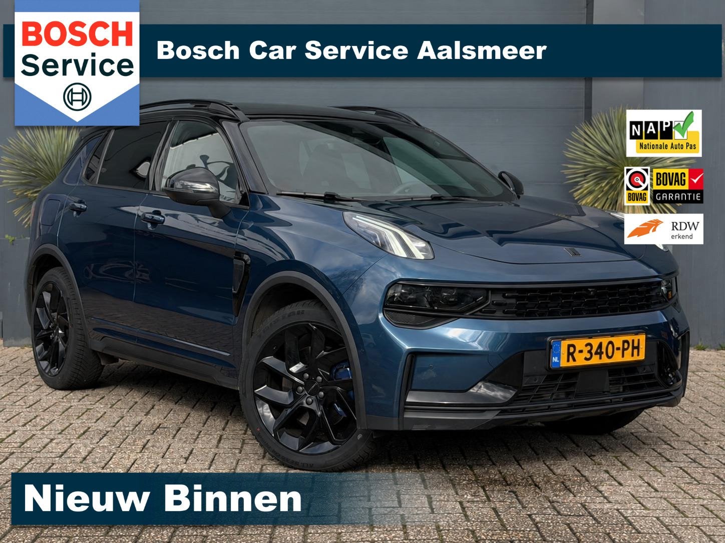 Lynk & Co 01 1.5 / Garantie / Nap / Black Edition /, Auto's, Automatische klimaatregeling, Stof, Euro 6, Blauw