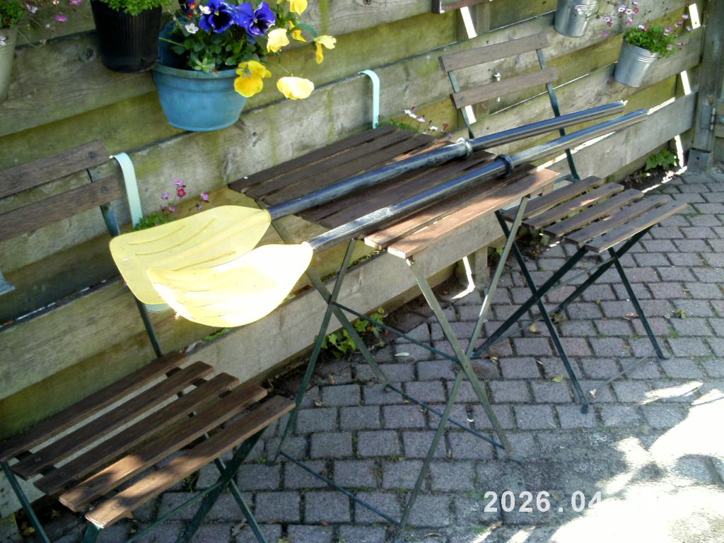 kunst stoffen roeispanen, Ophalen, Gebruikt