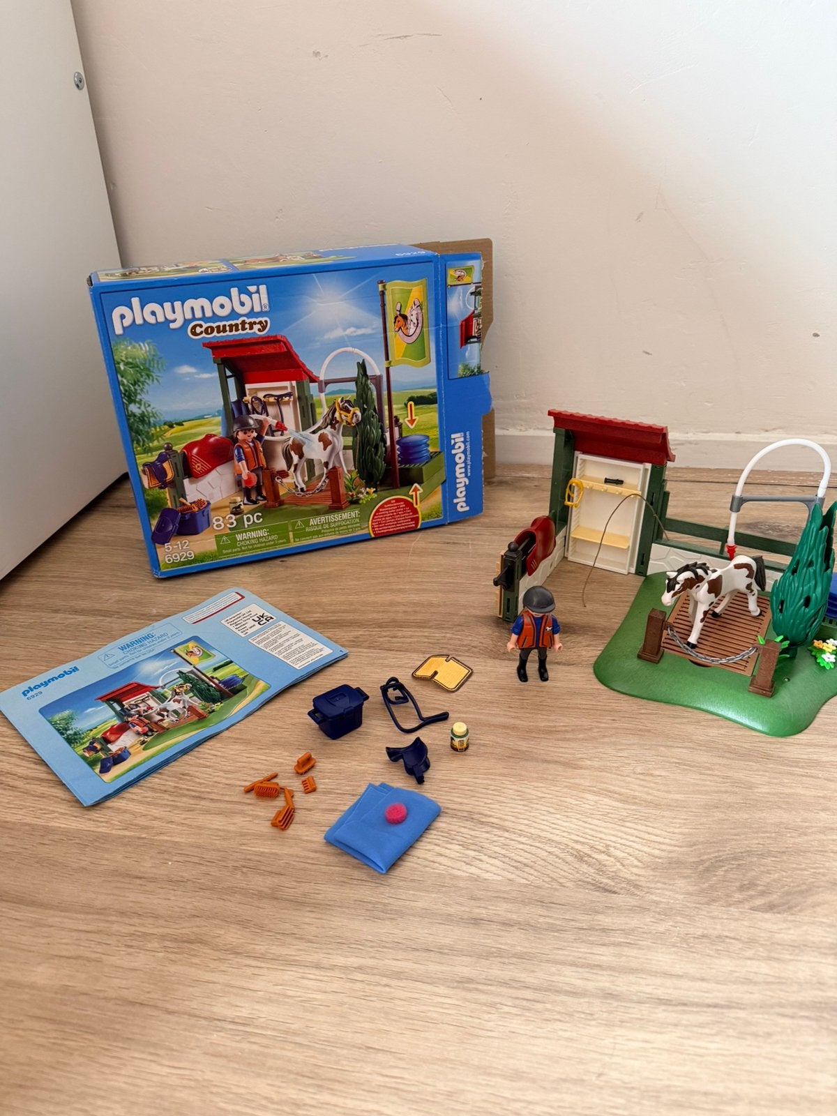 Playmobil country 6929, paardenwasplaats, Ophalen of Verzenden, Zo goed als nieuw