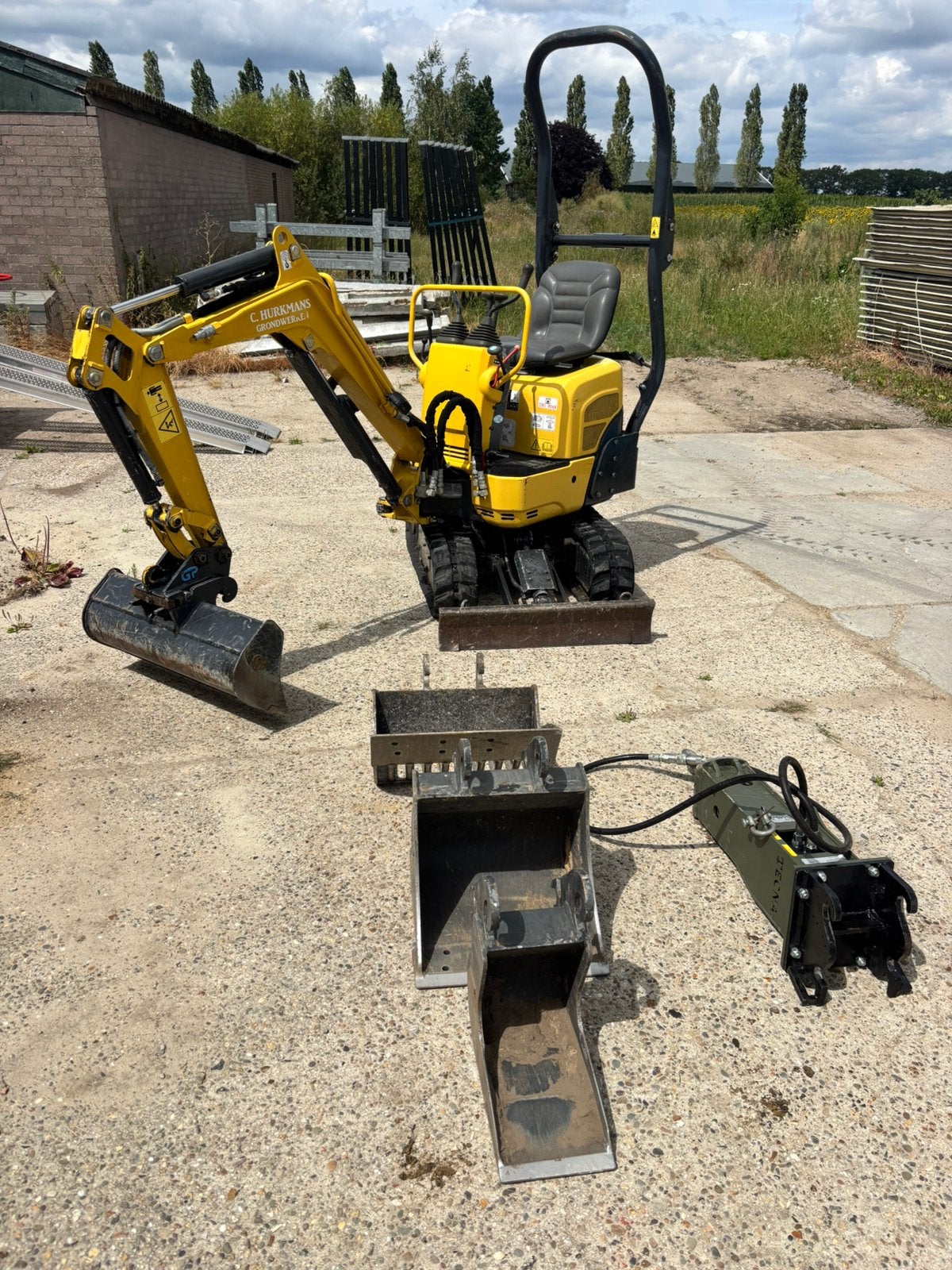 Yanmar sv08 2019 948 uur., Zakelijke goederen, Machines en Bouw | Kranen en Graafmachines, Ophalen, Graafmachine