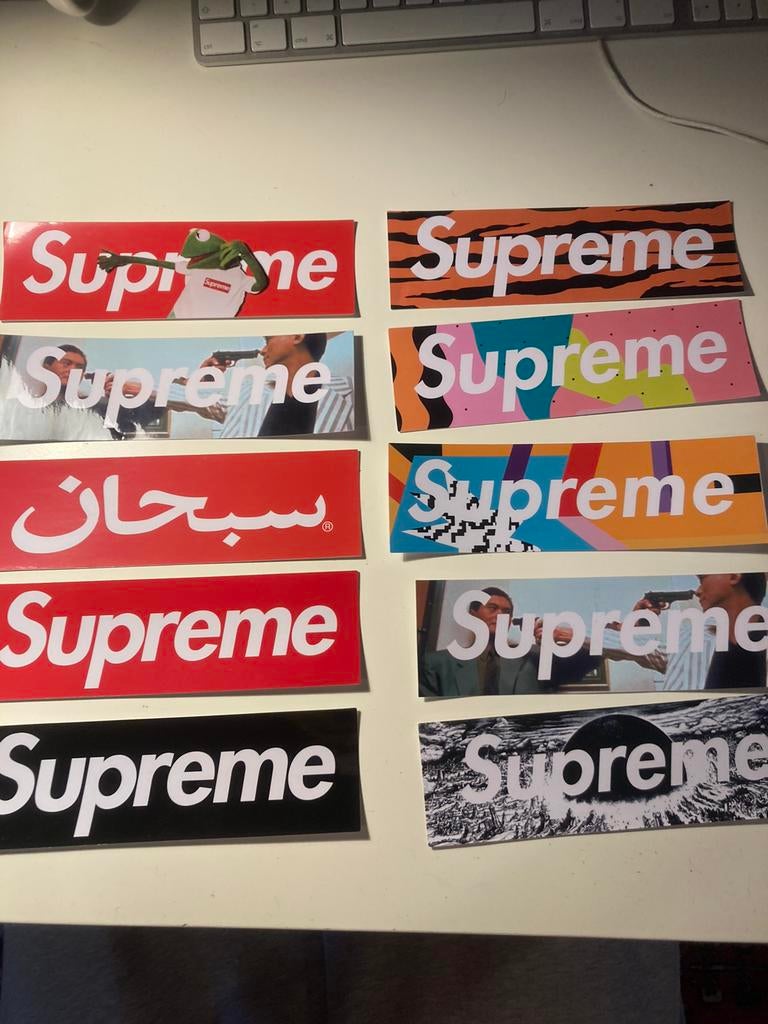 10 supreme boxlogo stickers, Verzamelen, Stickers, Ophalen of Verzenden, Nieuw