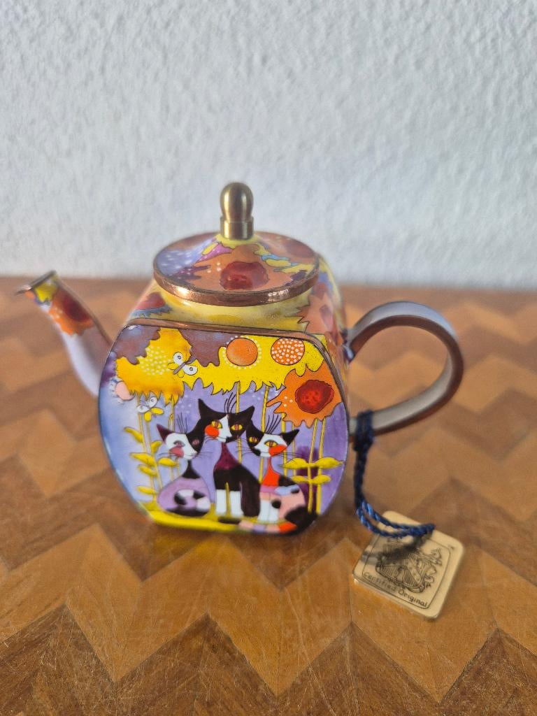 Rosina Wachtmeister theepot miniatuur theepotje, Verzamelen, Ophalen, Dier