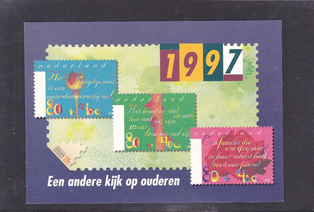 Bedankkaart Zomerzegels 1997 Fonds Ouderenzegels, Verzenden