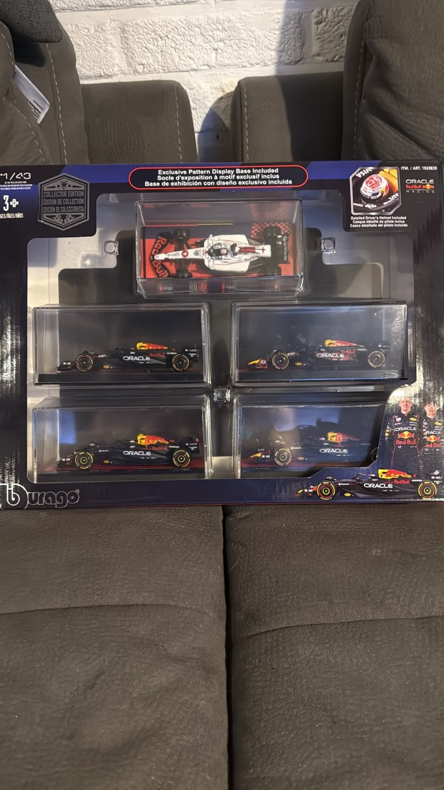 Bburago 1:43 formula 1 racing vars 5 pack  red bull/ferrari, Ophalen of Verzenden, Nieuw, Auto, Universal Hobbies