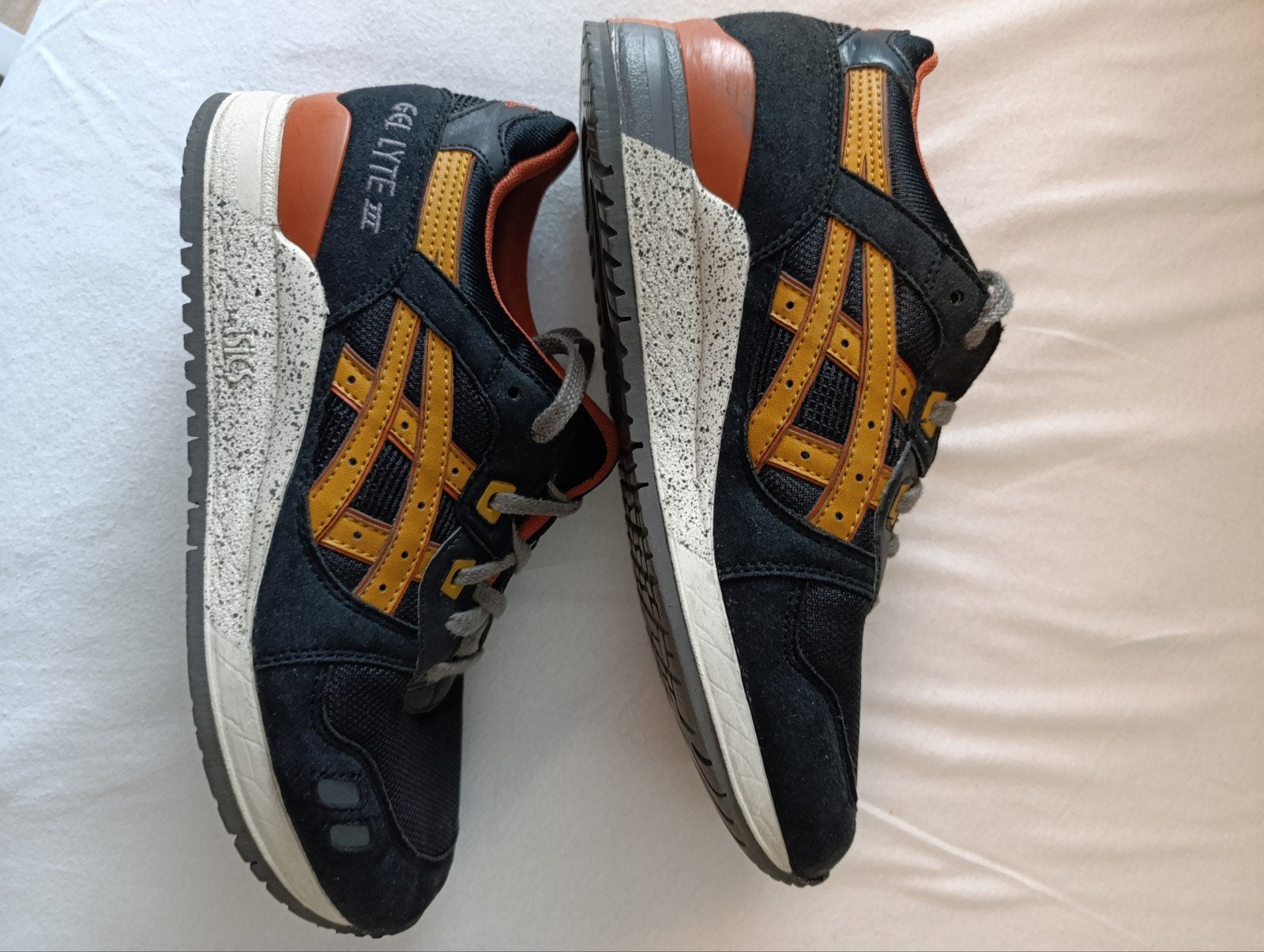 Asics Gel Lyte III Black Tan maat 39, Zwart, Ophalen of Verzenden, Asics, Sneakers of Gympen