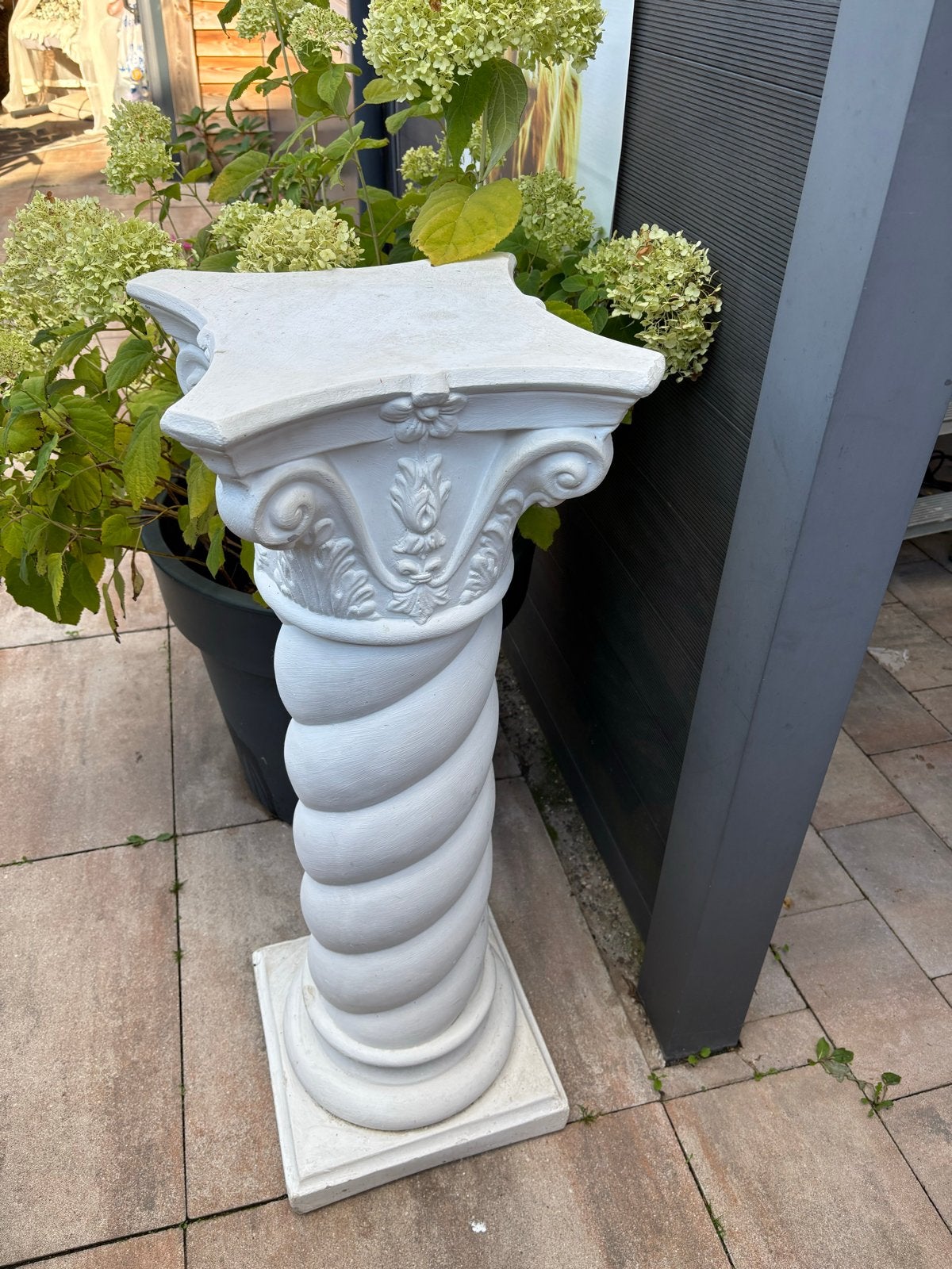 Grote witte gipsen pilaar met gedraaide kolom, Ophalen, Gebruikt, Overige materialen, Klassiek