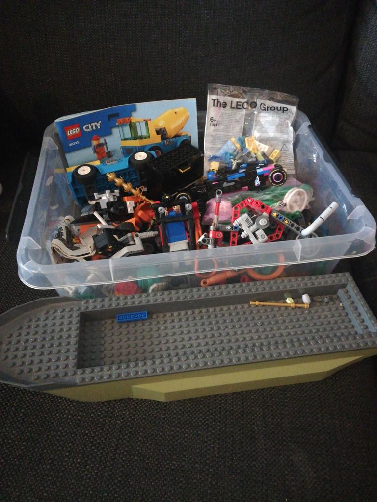 Krat vol Lego, Ophalen of Verzenden, Zo goed als nieuw, Losse stenen, Lego