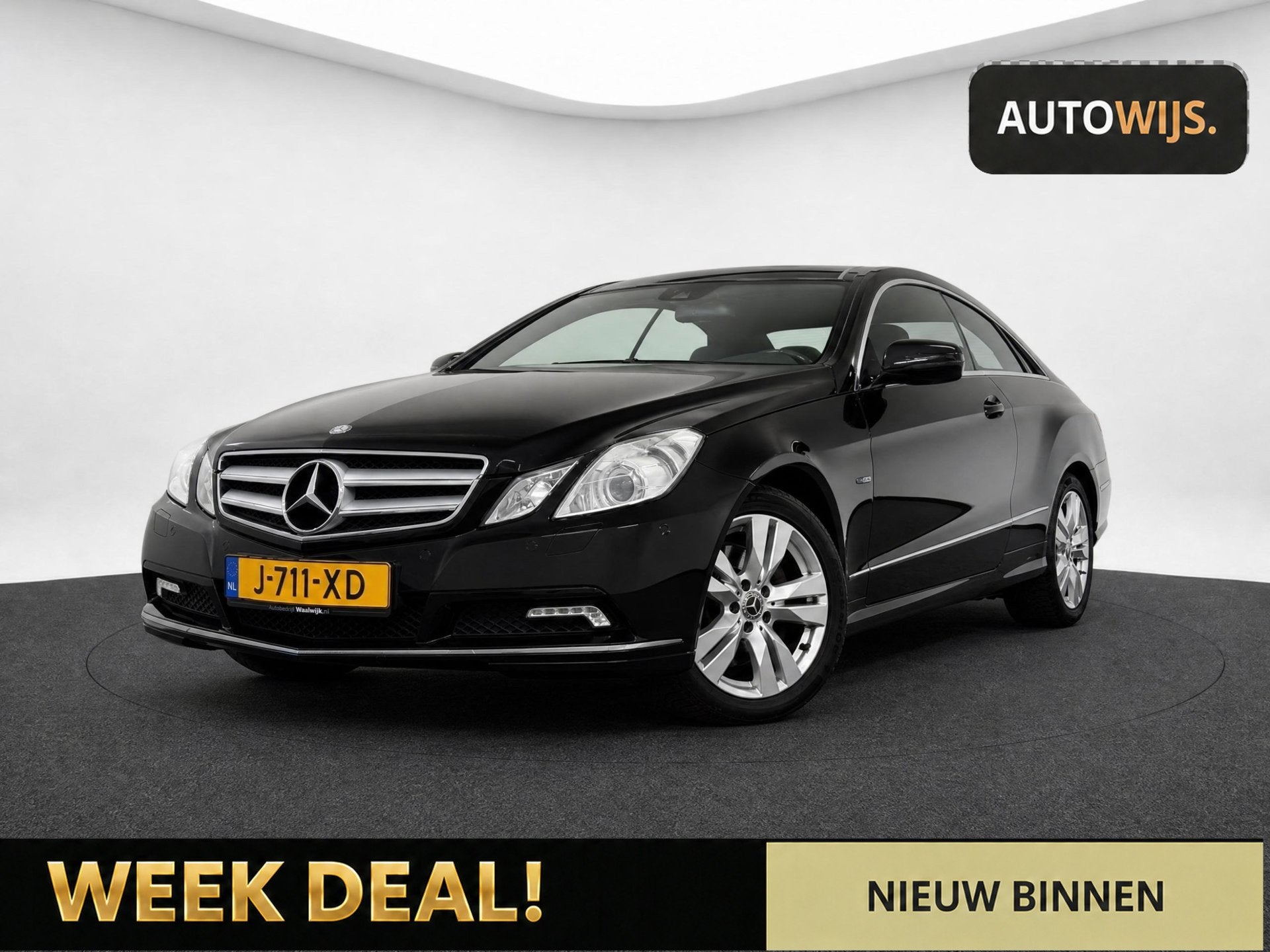 Mercedes-Benz E-klasse Coupé 350 CGI Elegance|PANO|LEDER|H&, Automaat, Euro 5, Achterwielaandrijving, Zwart
