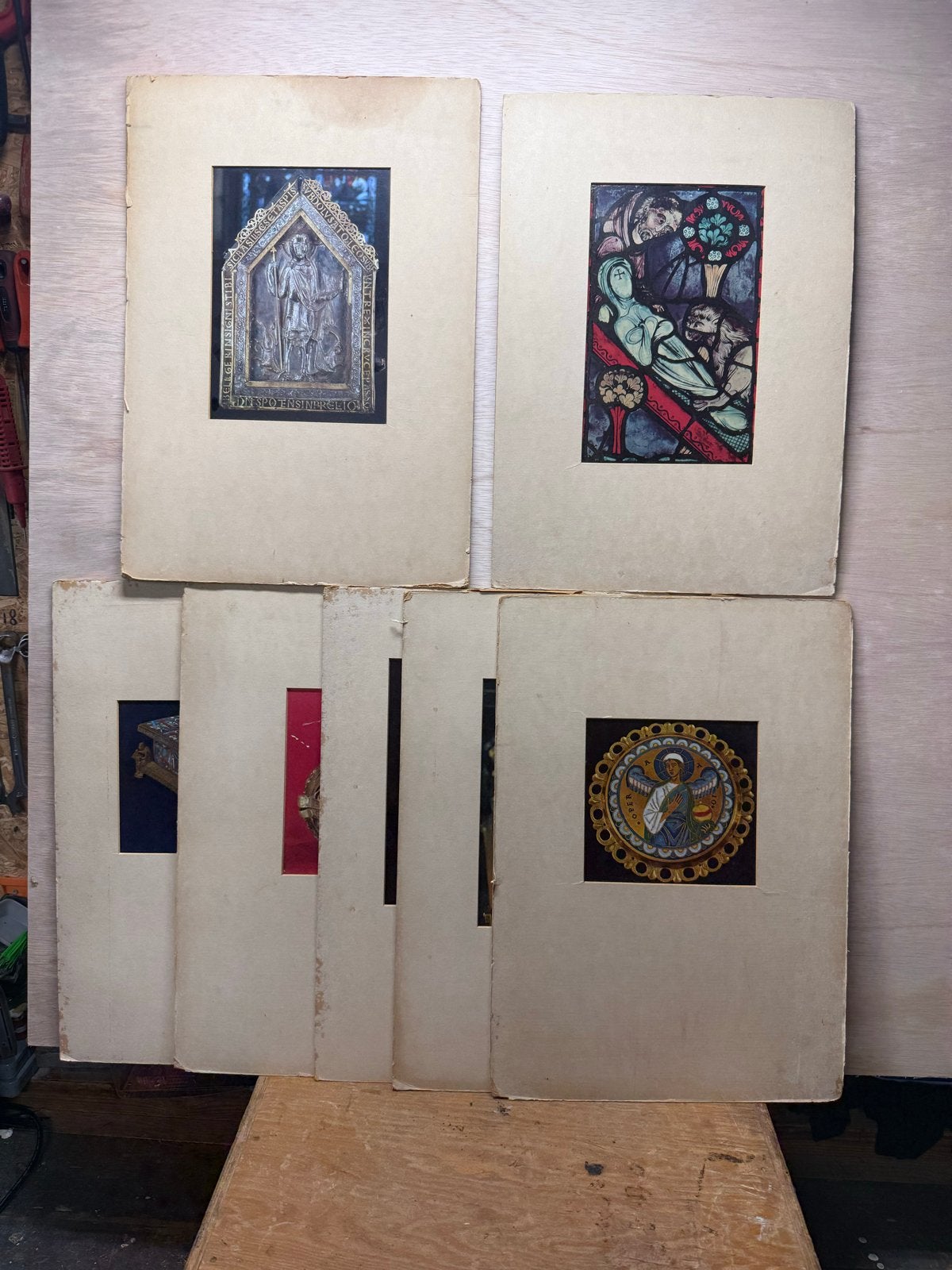 7 Oude Schoolplaten V.A.E.V.O. Esthetisch Onderwijsmateriaal, Antiek en Kunst, Antiek | Schoolplaten, Ophalen of Verzenden, Overige thema's