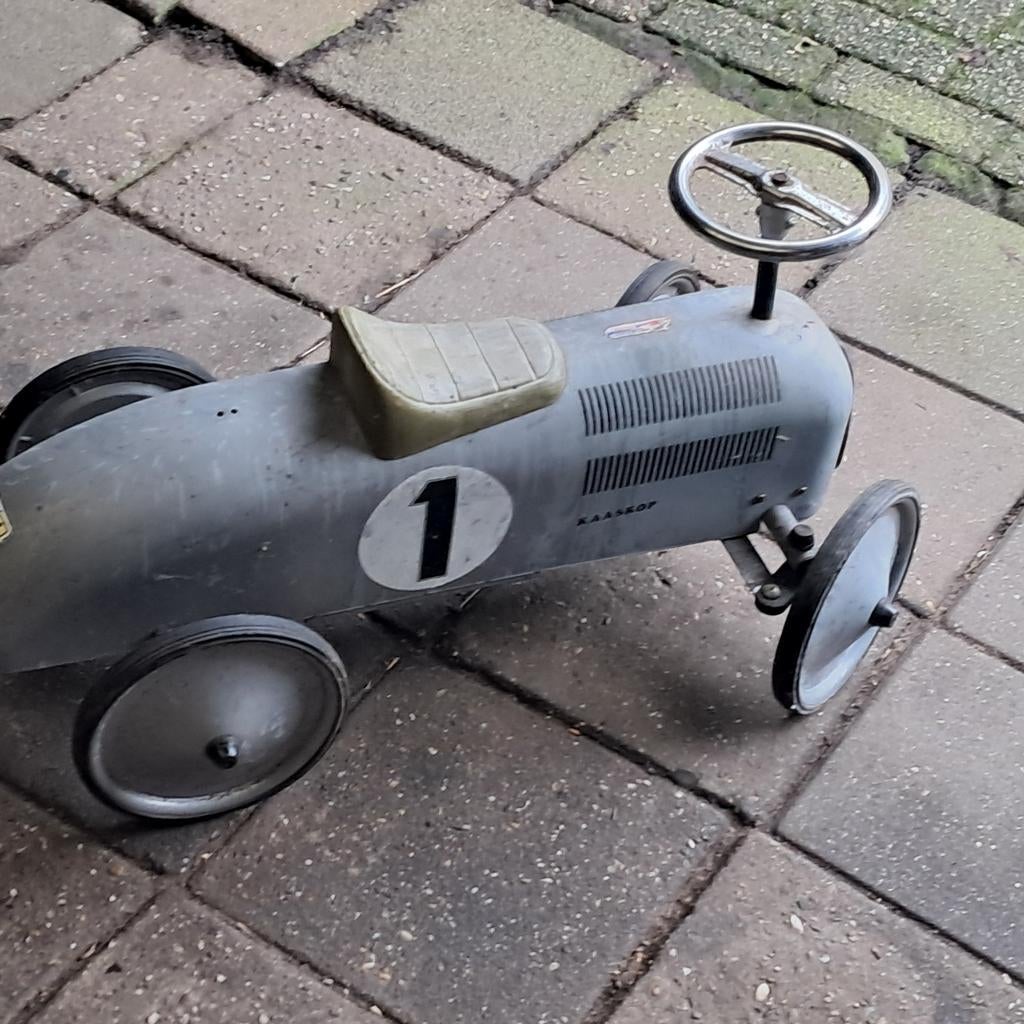 Vintage Trapauto "Kaaskop" Nr. 1, Antiek en Kunst, Antiek | Speelgoed, Ophalen of Verzenden
