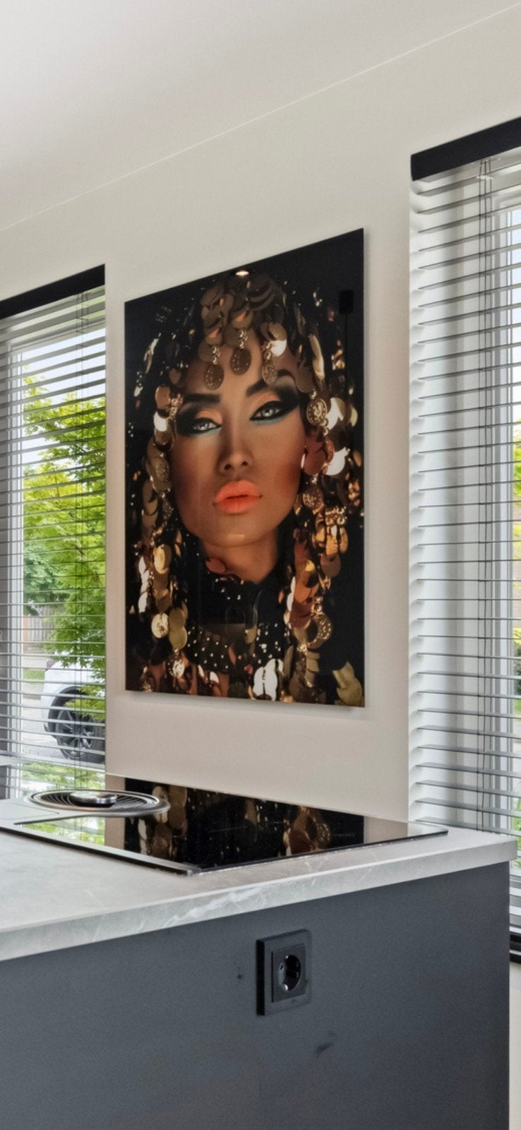 plexiglas schilderij - golden woman, Ophalen