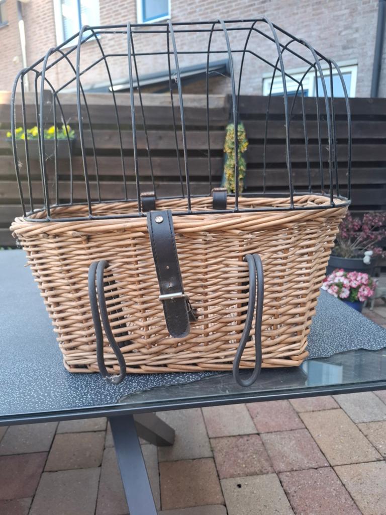 Hondenmand voor voorop de fiets., Ophalen, Gebruikt, Overige typen, Stuurbevestiging