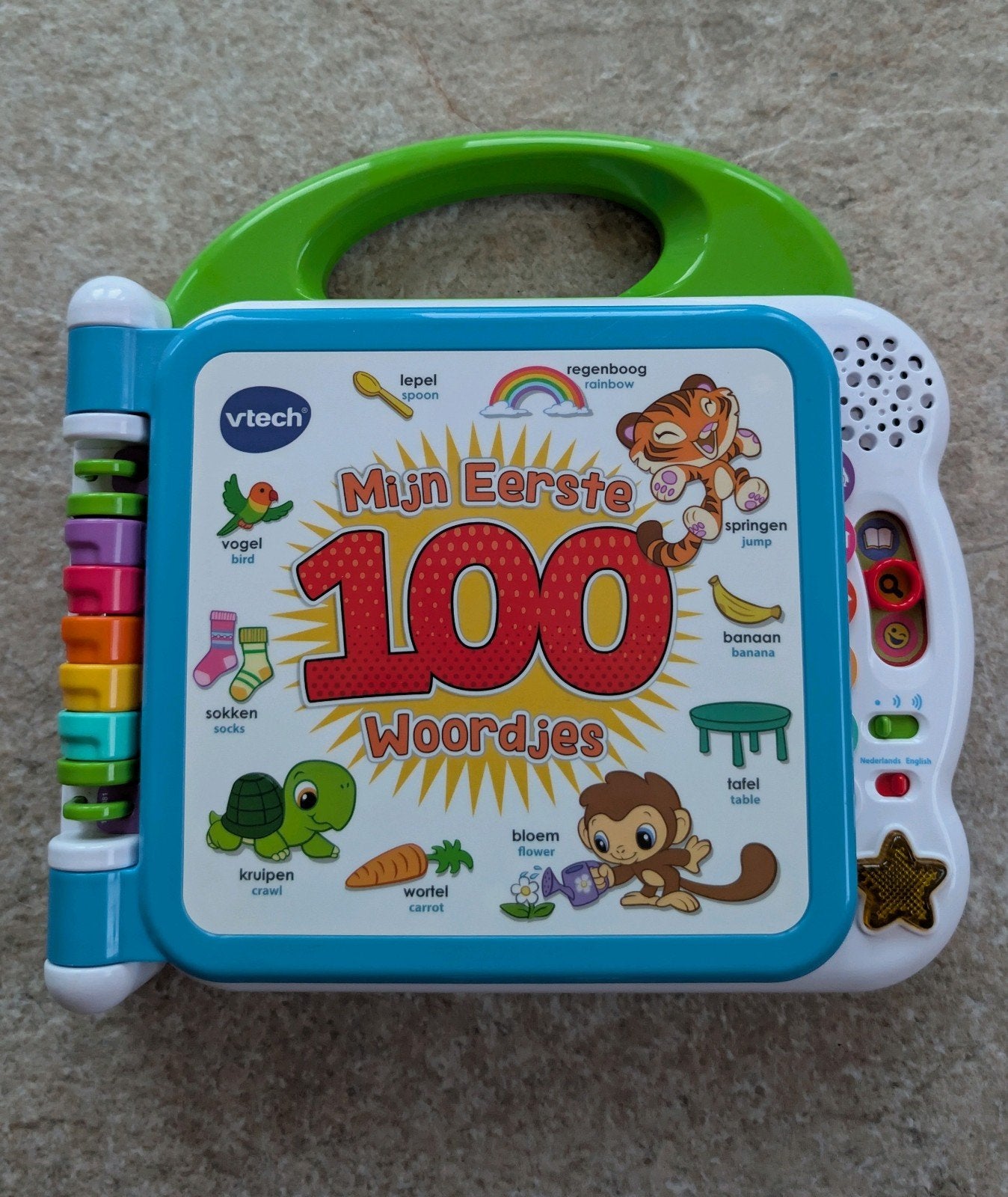 VTech Mijn Eerste 100 Woordjes Nederlands Engels, Ophalen of Verzenden, Zo goed als nieuw, 6 maanden tot 2 jaar