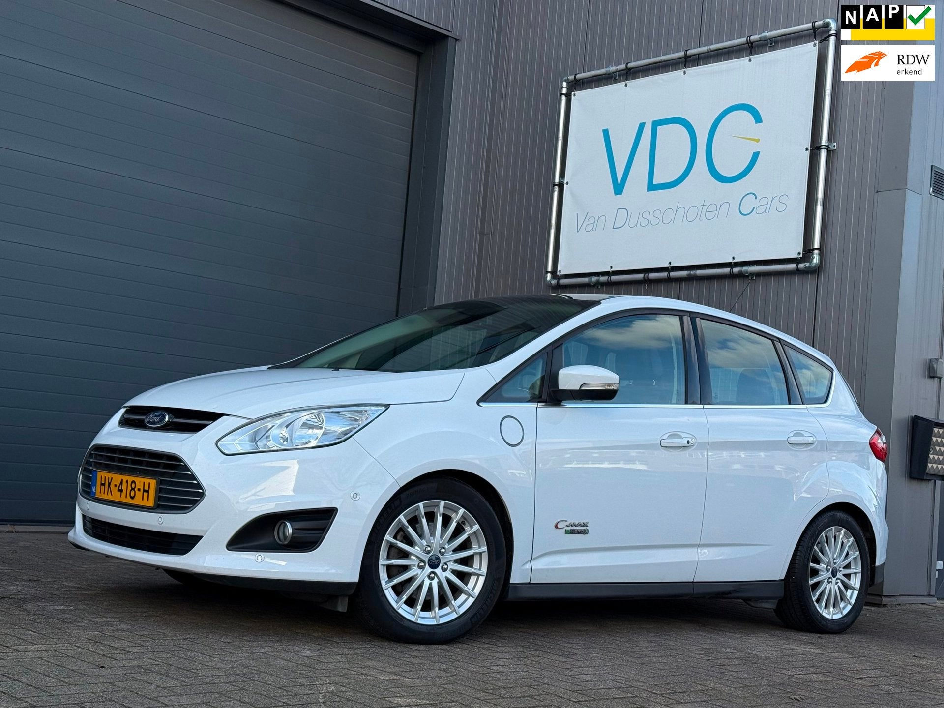 Ford C-Max 2.0 Plug-in Hybrid Titanium Plus | Automaat | Led, Auto's, 137 pk, Gebruikt, 4 cilinders, Wit