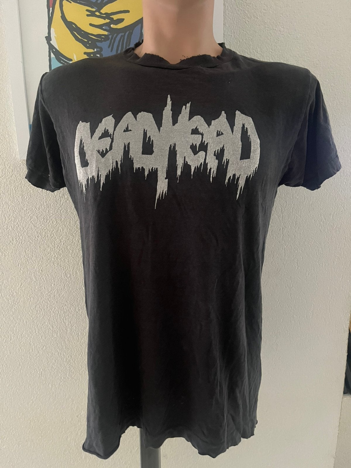Vintage metal shirt bandshirt Deadhead, Kleding | Heren, T-shirts, Ophalen of Verzenden, Gedragen, Maat 52/54 (L), Zwart