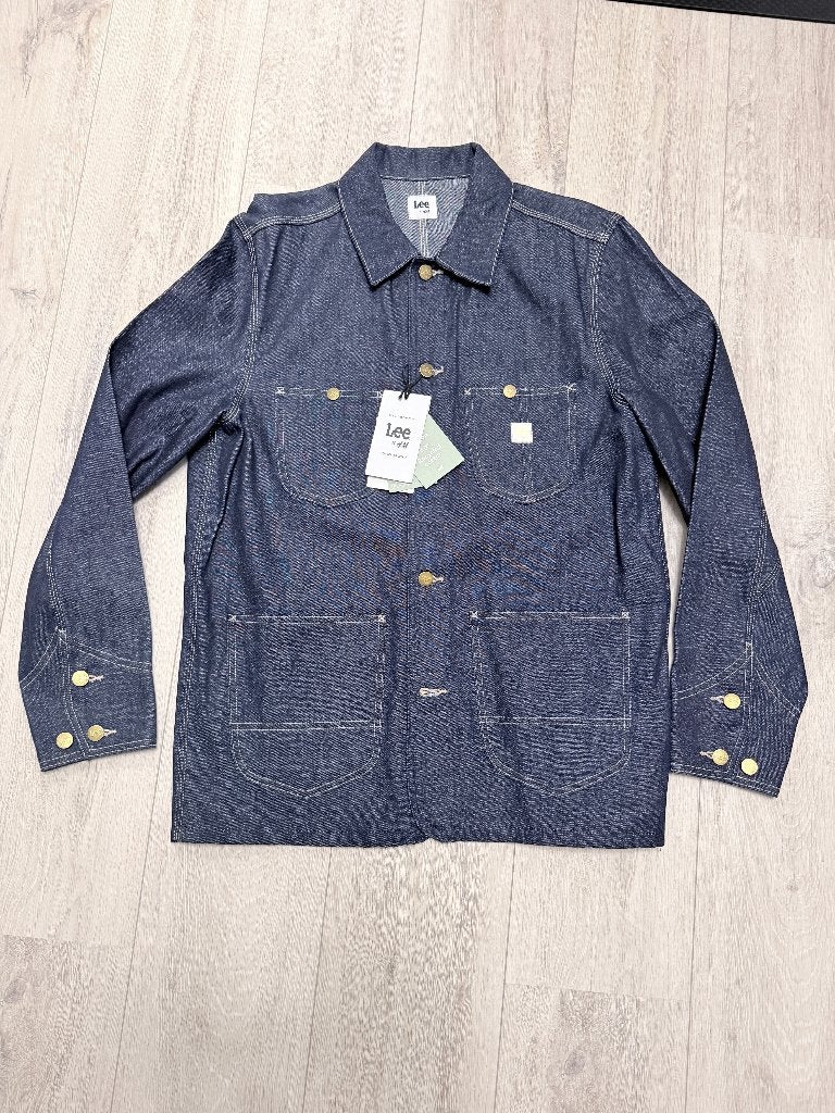 H&M x Lee Denim Jacket Long size L, Maat 52/54 (L), -, Blauw, -