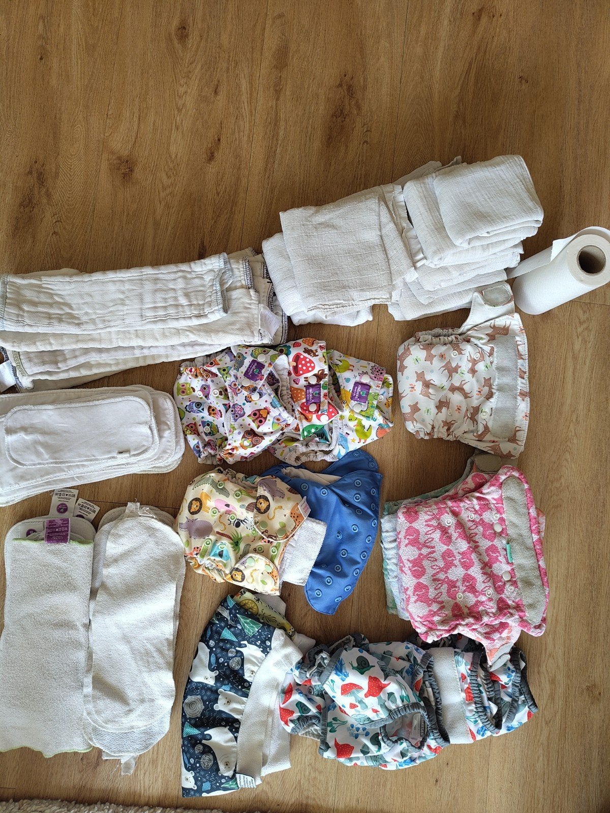 Groot pakket wasbare luiers en accessoires, Ophalen of Verzenden, Gebruikt