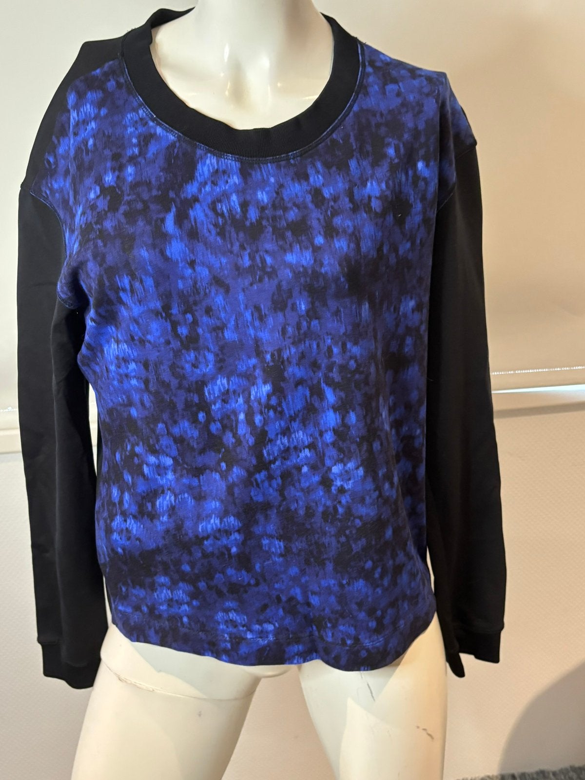 Marccain blauw zwart shirt maat 2 s, Blauw, ., Ophalen of Verzenden, Zo goed als nieuw