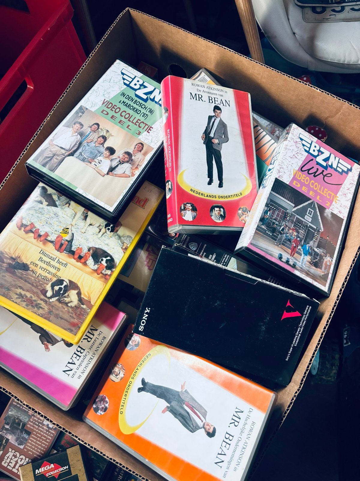 Grote collectie VHS videobanden (4 dozen vol), Cd's en Dvd's, Ophalen, Nederlands ondertiteld, Gebruikt, Overige genres