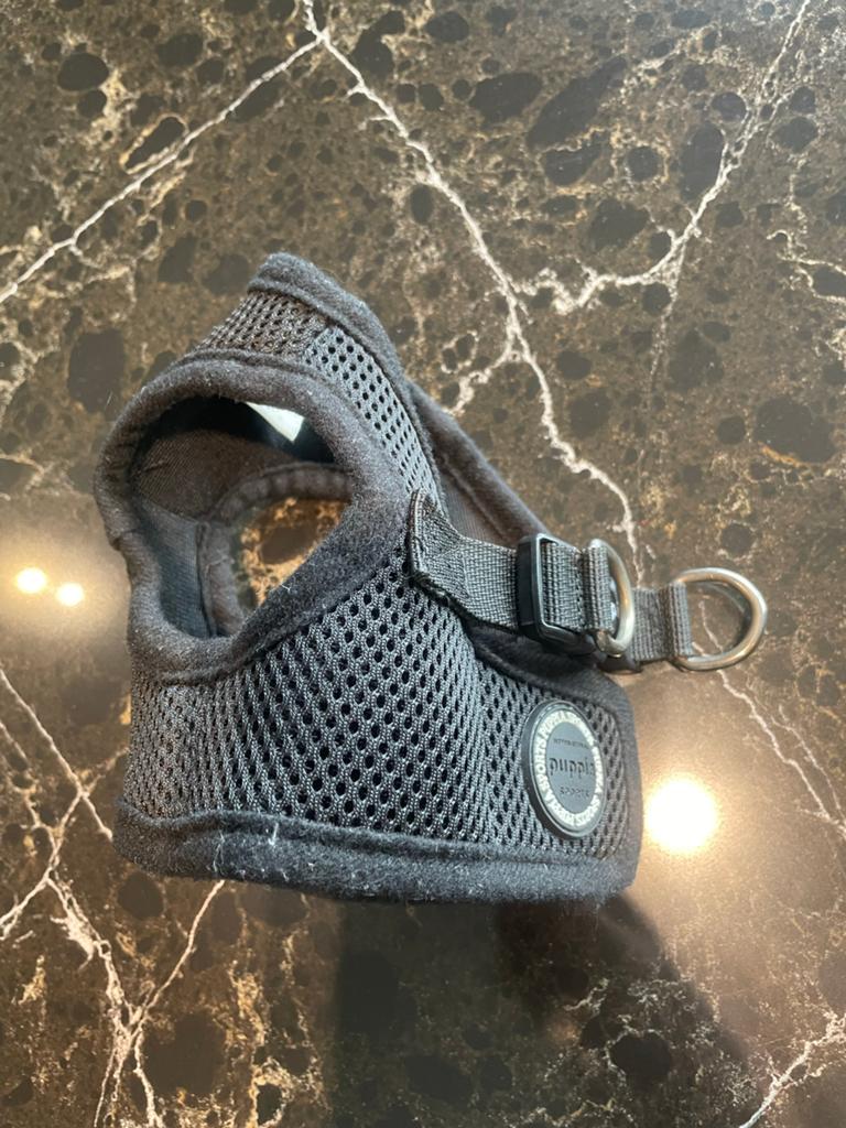 Puppia Soft Vest Harness Zwart Maat S, Dieren en Toebehoren, Ophalen of Verzenden, Zo goed als nieuw