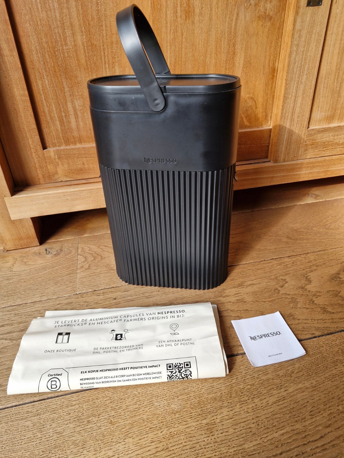 Nespresso Recycling Container, Ophalen, Nespresso, Zo goed als nieuw, Capsulehouder