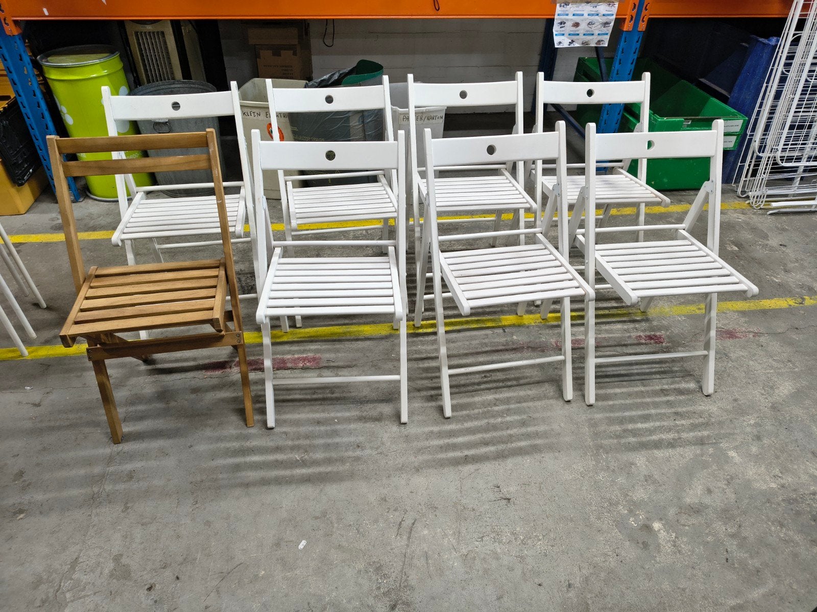 Houten Klapstoelen Terje ikea 7,50 per stuk, Huis en Inrichting, Stoelen, Ophalen, Gebruikt, Bruin, .