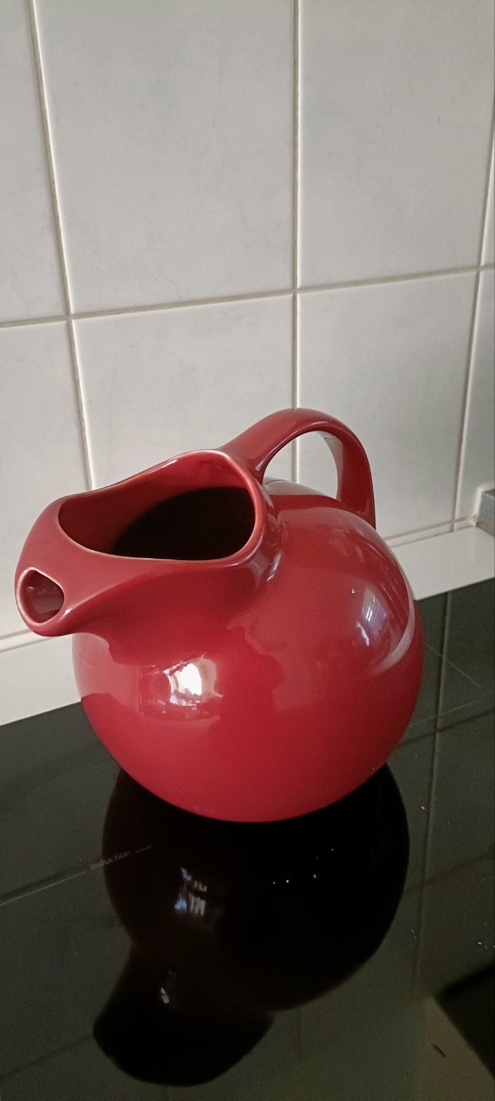 Vintage Hall Keramiek Karaf - Dieprood Bol Design, Ophalen of Verzenden