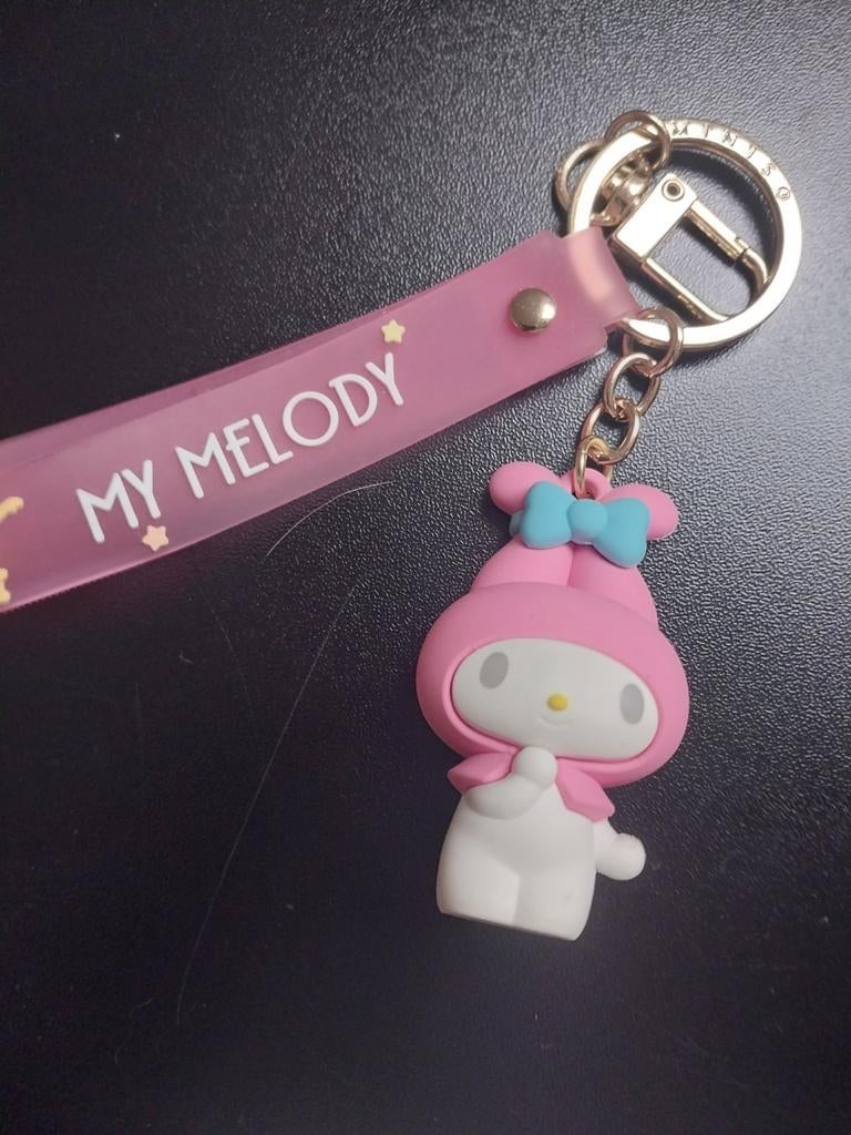My melody sanrio sleutelhanger., Verzamelen, Sleutelhangers, Ophalen of Verzenden, Zo goed als nieuw, Knuffel of Figuurtje