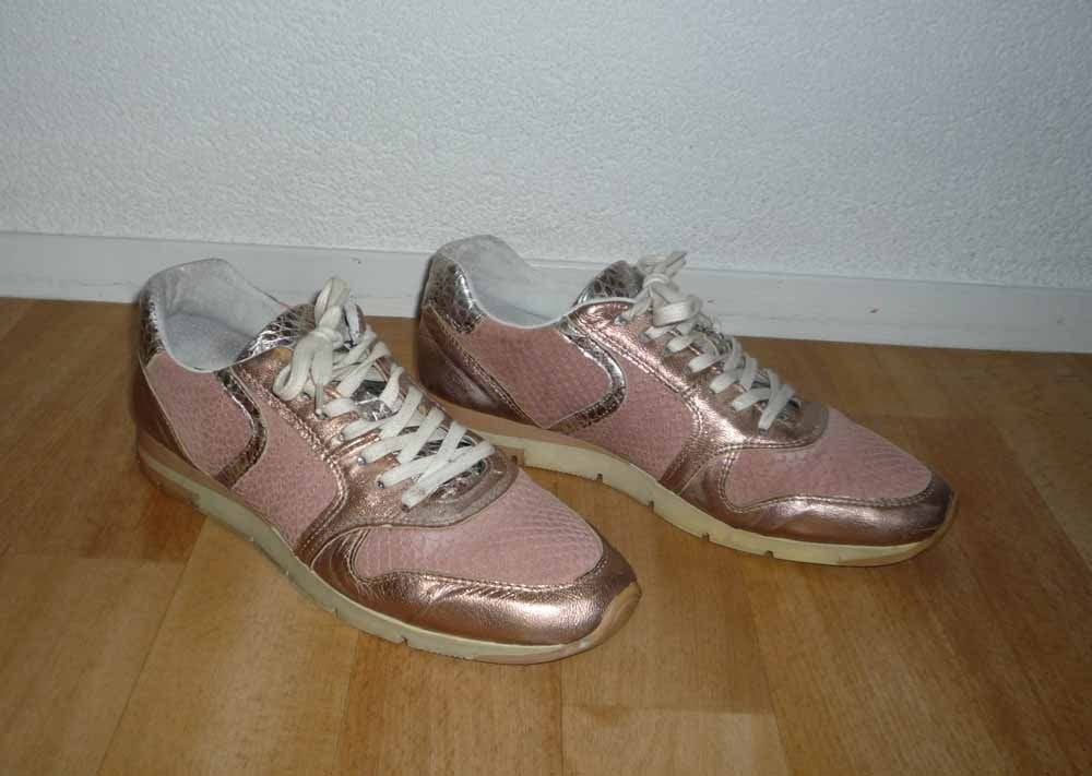 Roze / rosegoud leren sneakers, Post Xchange maat 40, Post Xchange, Ophalen of Verzenden, Sneakers of Gympen, Roze