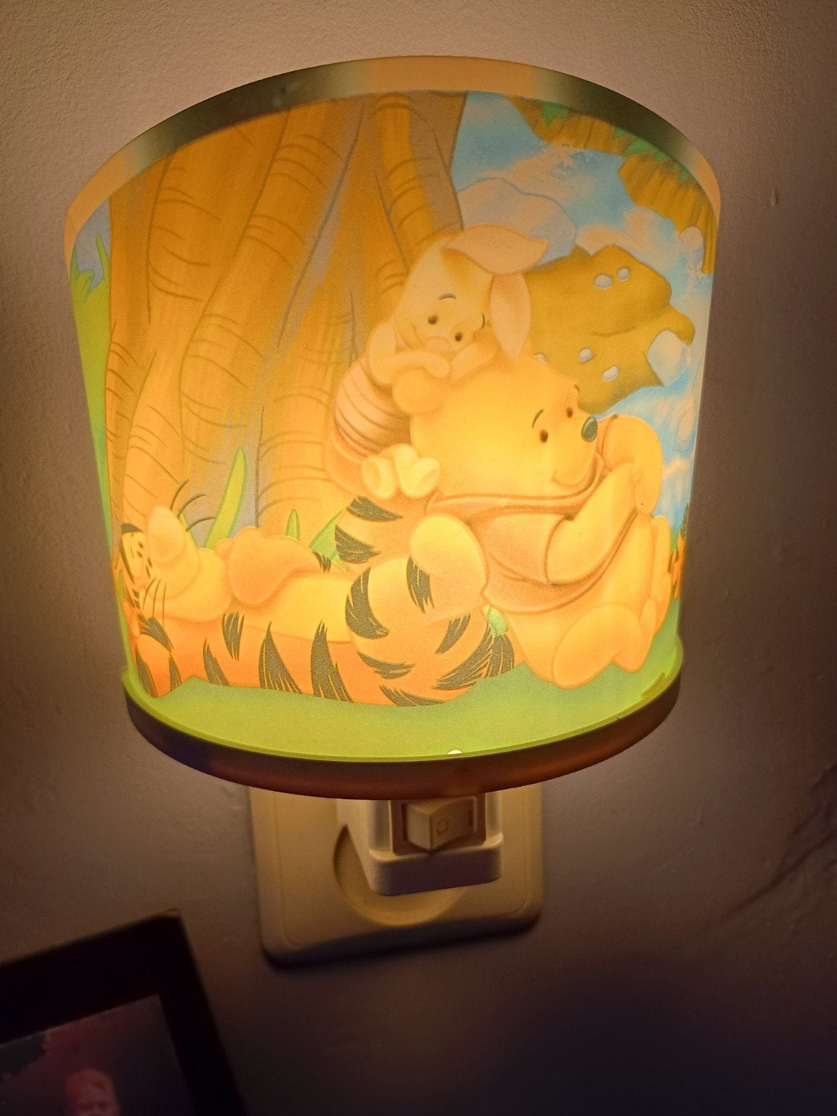 Disney Winnie de Poeh Nachtlampje, Gebruikt, Ophalen of Verzenden, Meerkleurig, Disney