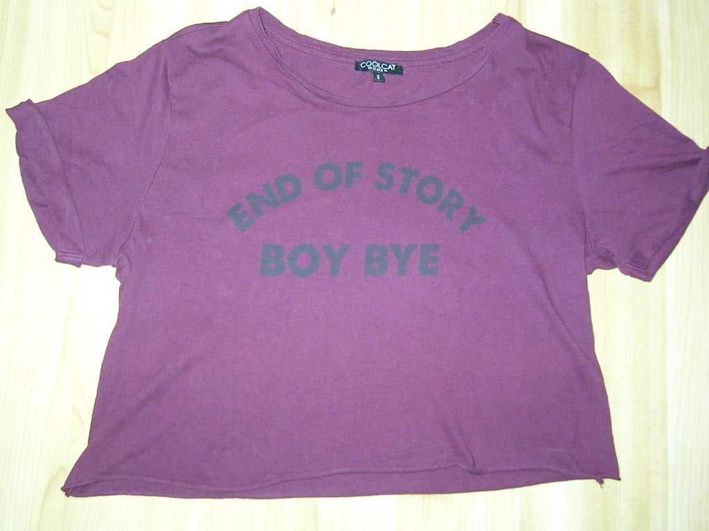 Coolcat t-shirt (croptop) bordeaux S, Kleding | Dames, Overige kleuren, Ophalen of Verzenden, Zo goed als nieuw, Coolcat